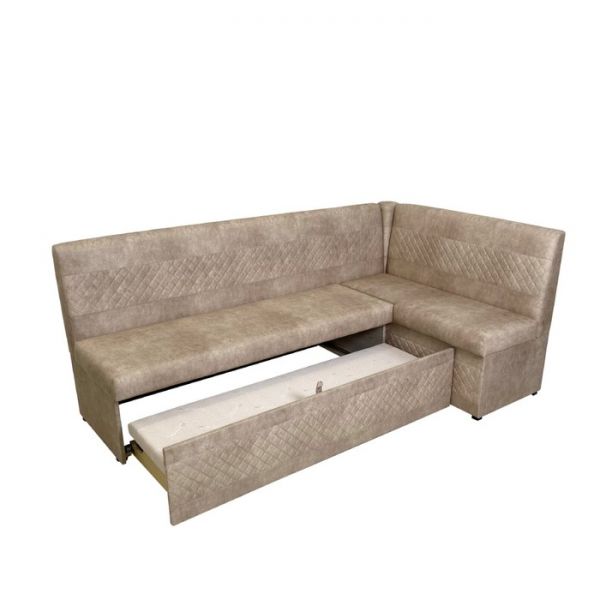 Кухонный уголок «Фантазия», левый угол, цвет эмилия милк