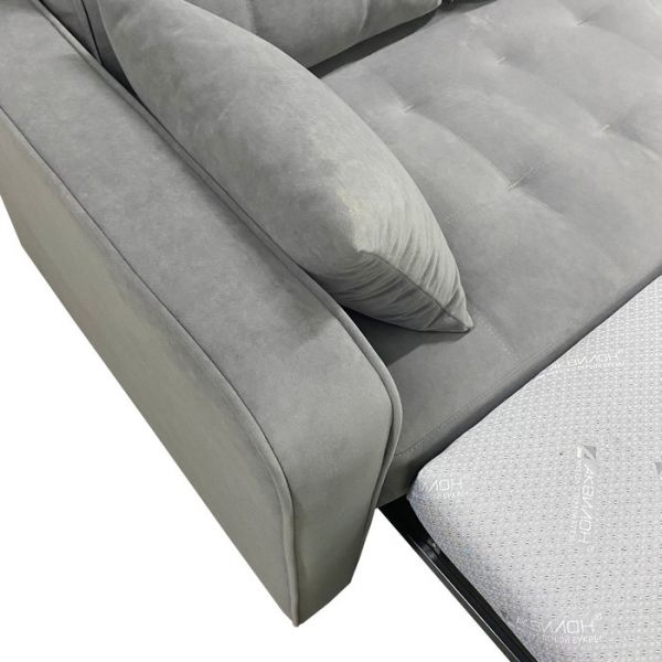 Угловой диван «Фаворит», механизм дельфин, цвет бинго бежевый