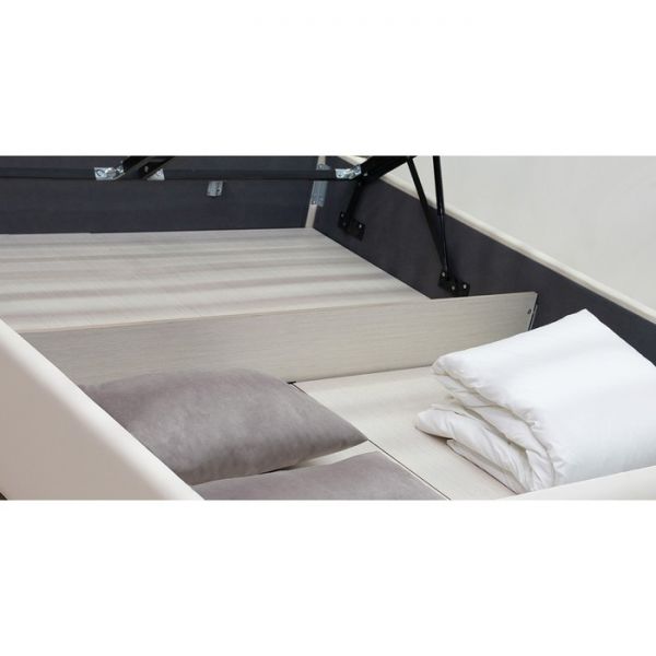 Кровать Синди, 1800х2000, ортопедическое осн+ПМ, Марика/Белый