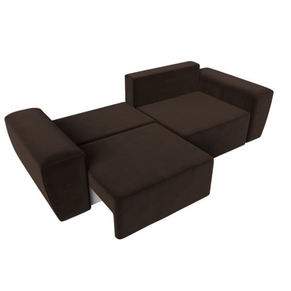 Прямой диван «Беккер», механизм еврокнижка, микровельвет, цвет бежевый