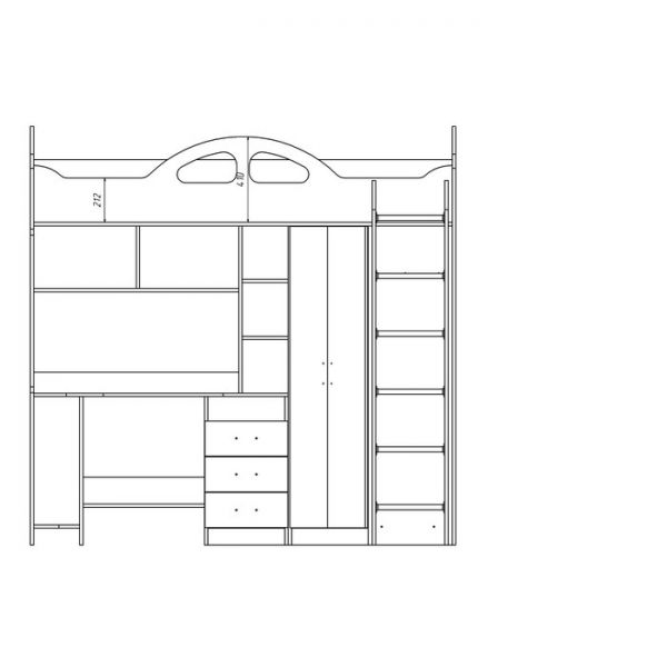 Детский комплекс Вега-1 Левый Дуб молочный/венге