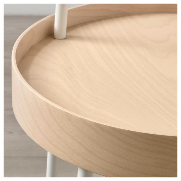 Придиванный столик БУРВИК, белый