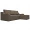 Угловой диван «Элида», правый угол, рогожка, цвет бежевый