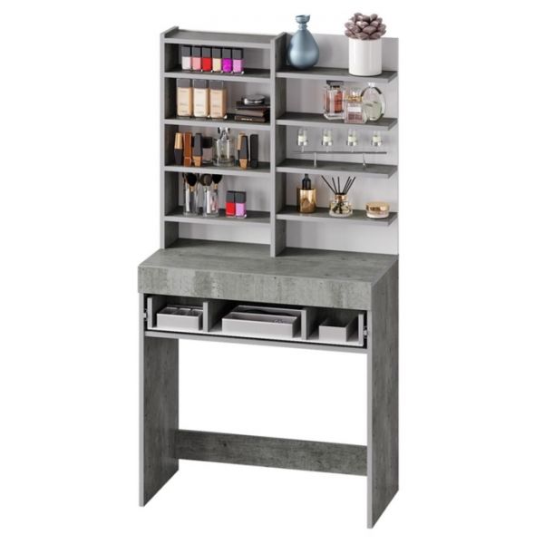 Туалетный столик Инстайл 800х400х1580 метрополитан грей/белый матовый