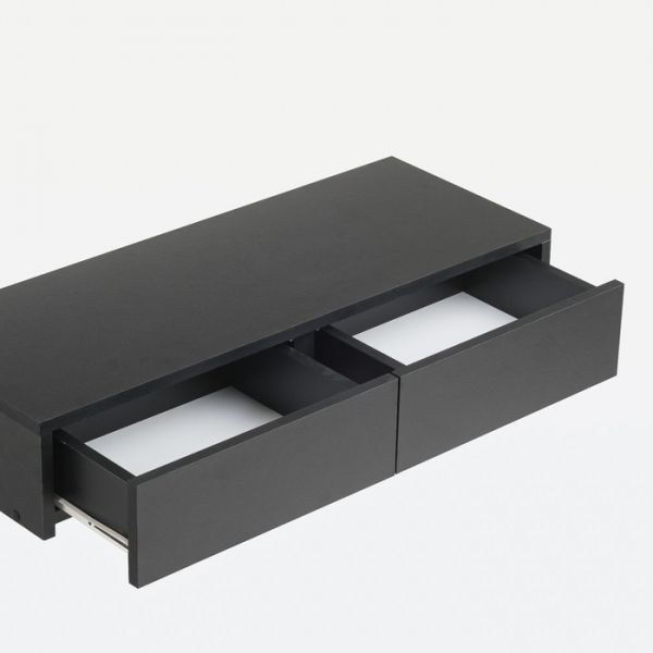 Тумба подвесная с ящиками Дамаск, 800х300х150, Черный