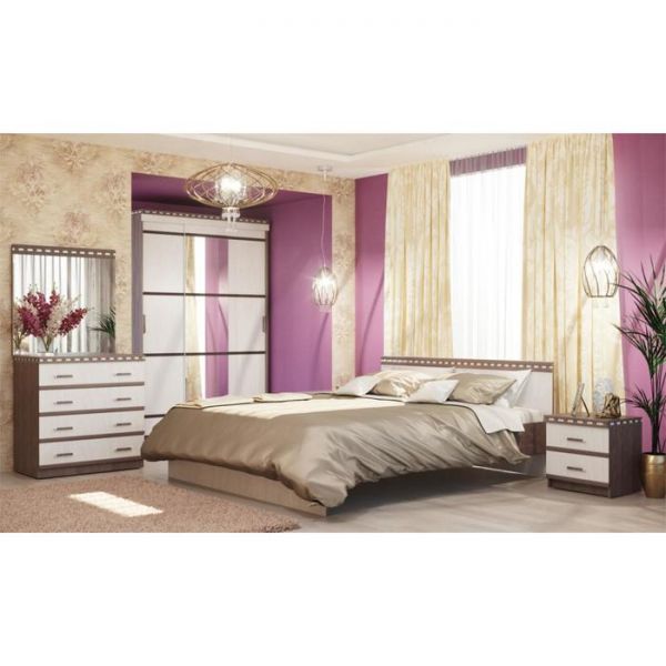 Комод «Ольга 13», 850 ? 492 ? 884 мм, цвет ясень анкор тёмный / ясень анкор светлый