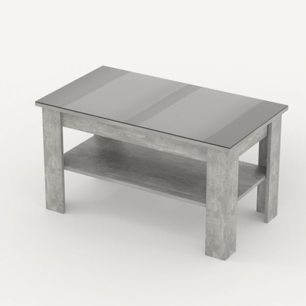 Стол журнальный «Бостон мини», 900 ? 500 ? 500, цвет ателье светлое / тёмно-серый