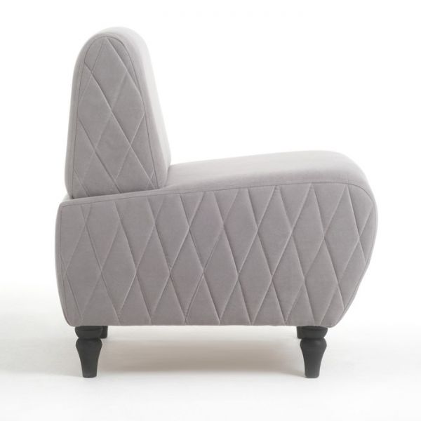 Кресло "Буно" велюр Vivaldi светло-серый