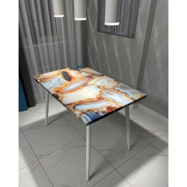 Обеденный стол «Конус 2», 1100(1500) ? 700 ? 750 мм, оптивайт, цвет кварц