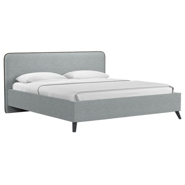 Кровать Миа, 1800х2000, ортопедическое осн+ПМ, Купер 18/Серый