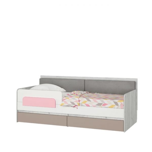 Кровать-тахта с подушками «Зефир № 800.4», 1600 ? 800 мм, цвет дуб эльза / мокко