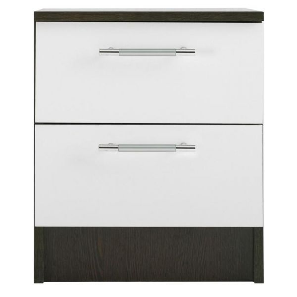 Тумба прикроватная Лазурит, 400*466*430, Венге/Белый