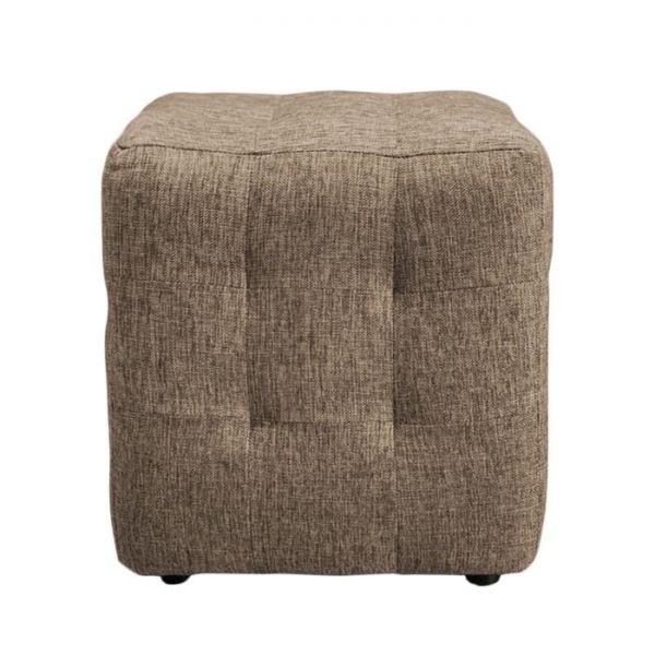 Пуф ткань рогожка Dark Gold