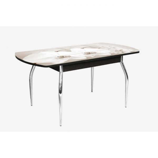 Стол раздвижной «Грация 2», 1200(1550) ? 800 ? 750 мм, глянец, хром, цвет венге/183736490