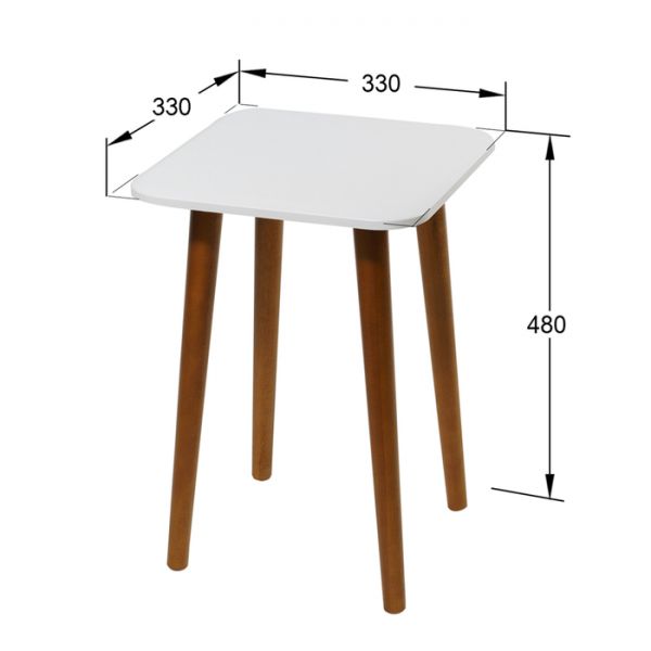 Табурет «Персей», 330 ? 330 ? 480 мм, цвет белый