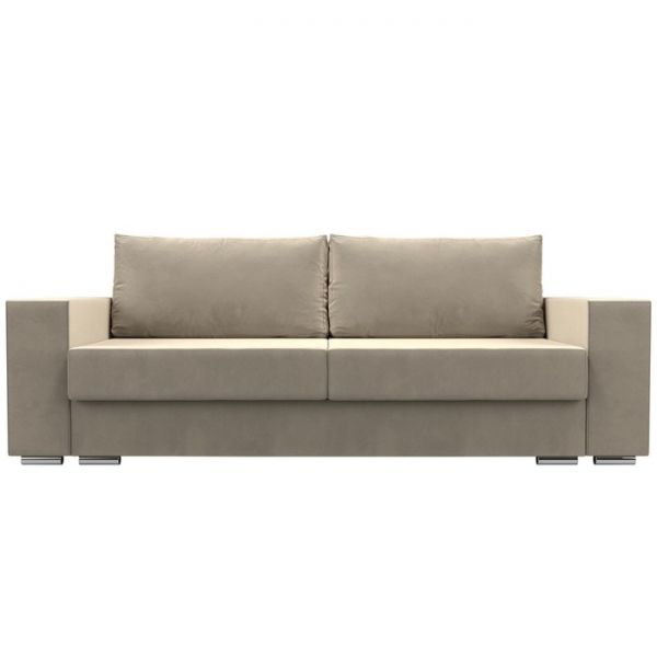 Прямой диван «Исланд», микровельвет, цвет бежевый