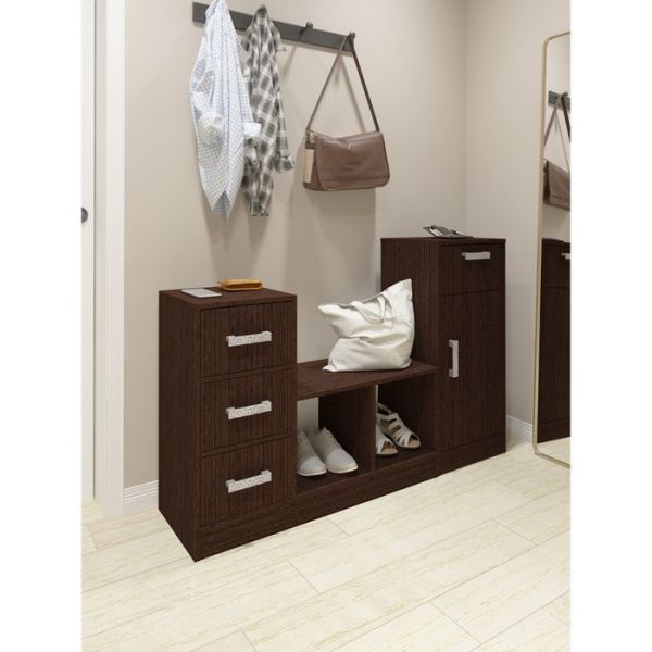 Обувница «Уфимка 3», 974 ? 355 ? 744 мм, цвет венге