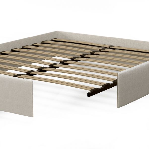 Кровать «Ротонда» без ПМ, 140 ? 200 см, ортопедическое основание, цвет Star Velvet 16 Grey