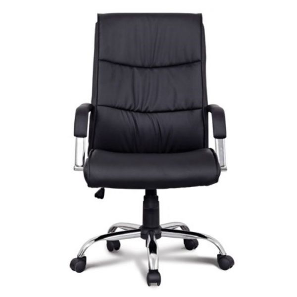 Кресло офисное BRABIX Space EX-508, экокожа, хром, коричневое