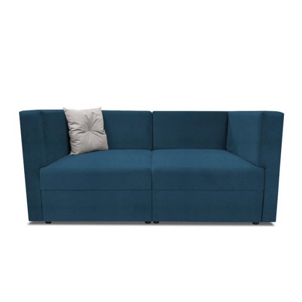 Диван модульный прямой «Бергамо», две секции, велюр, цвет dream yellow / dream grey