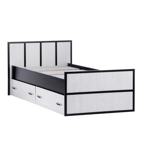 Кровать Сакура 900х2000 Венге/Дуб белфорт