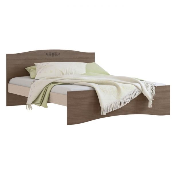 Кровать «Ванесса»,1600 ? 2000 мм, цвет ясень шимо светлый / шимо тёмный
