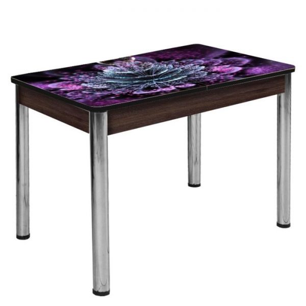 Стол раздвижной «Триумф», 870(1170) ? 600 ? 750 мм, опоры хром, цвет венге / 236743954