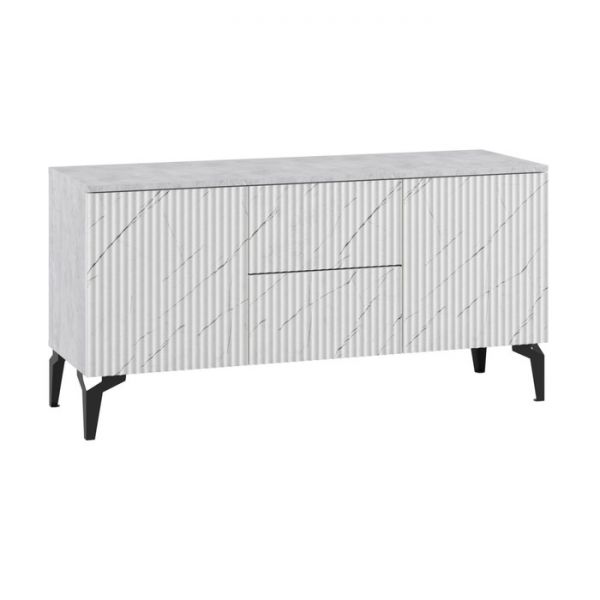 Тумба под ТВ Дольче-Вита, 1200х600х400, Пилатус МДФ/ Цемент ЛДСП