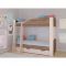 Детская двухъярусная кровать «Астра 2», цвет дуб молочный/орех