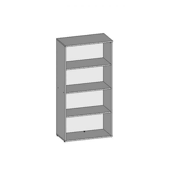 Шкаф для документов средний НШ-19, 760 ? 380 ? 1520 мм, белый шагр