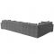 П-образный диван «Мэдисон», механизм еврокнижка, рогожка, цвет серый
