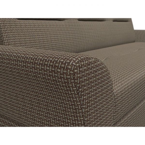 Прямой диван «Клайд», механизм дельфин, рогожка, цвет бежевый