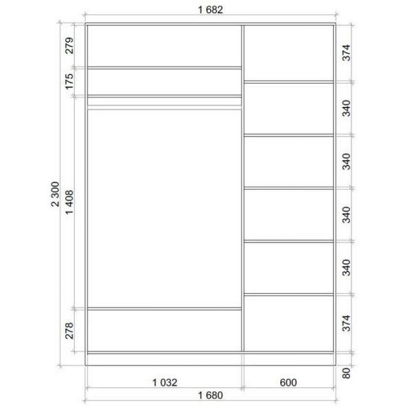 Шкаф-купе Хит-23-17-66 Ясень шимо тёмный, бабочки
