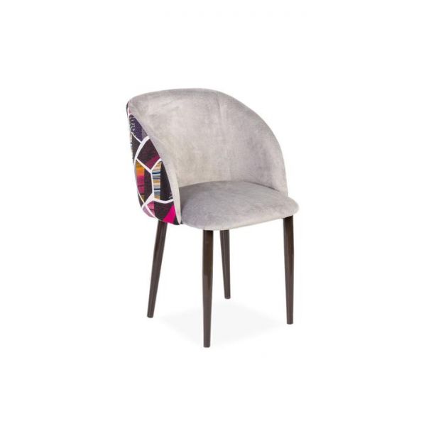 Стул Милли Аврора 18 серый велюр/ Стандарт металл Коричневый