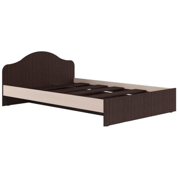 Кровать Кр-2, 1400х2000, Дуб выбеленный/Венге