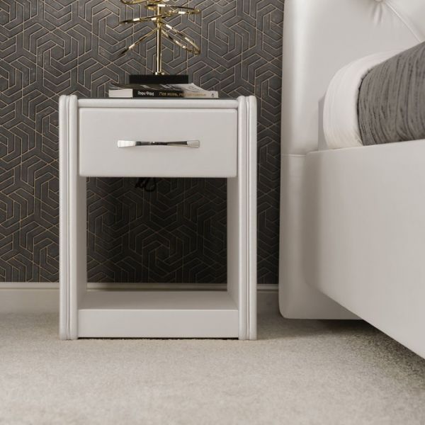 Тумба «Алеро», узкая, 1 ящик, 410 ? 430 ? 530 мм, цвет взбитые сливки