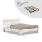 Кровать «Азалия 14 М» без ПМ, 1400 ? 2000, без основания, цвет бодега белый/белый пунто