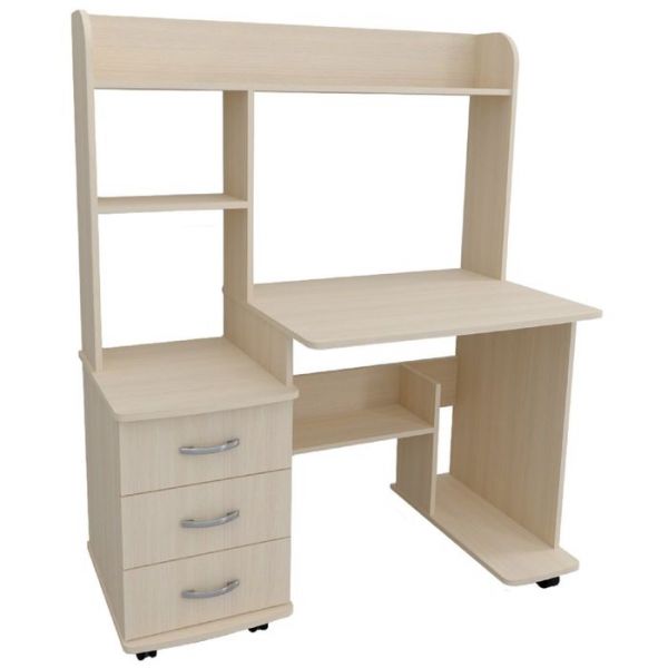 Стол компьютерный Юниор-6  Дуб молочный/венге