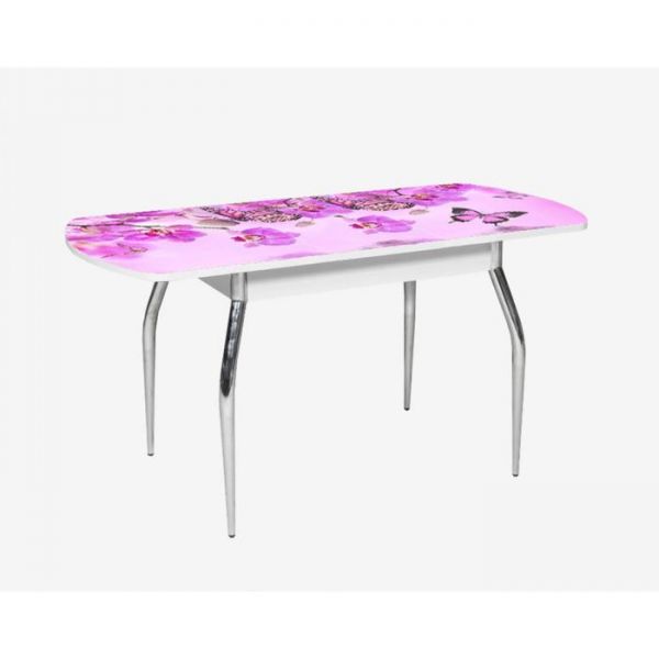 Стол раздвижной «Грация 2», 1200(1550) ? 800 ? 750 мм, глянец, хром, цвет венге/183736490