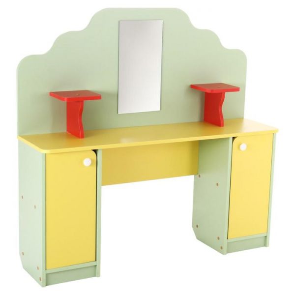 Парикмахерская 1200х320х1150 салатовый/жёлтый/красный