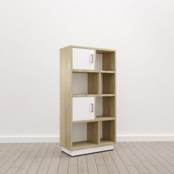 Стеллаж 800*400*1600мм Дуб/Белый