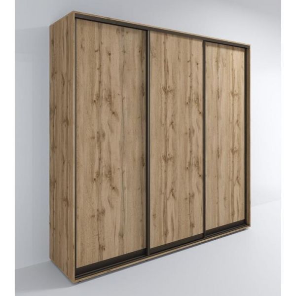 Шкаф-купе «Сим Д», 1500 ? 600 ? 2310 мм, ЛДСП, цвет дуб крафт