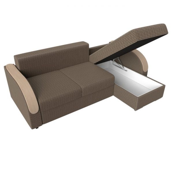 Угловой диван «Дарси», механизм еврокнижка, рогожка, цвет корфу 02