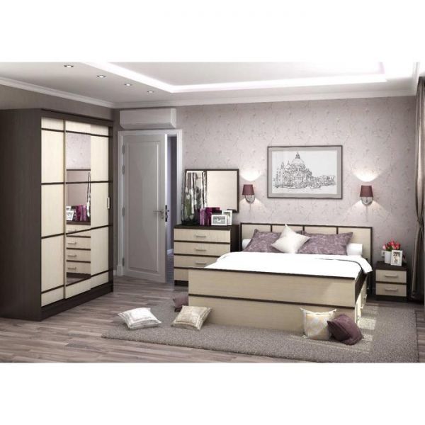 Кровать Сакура 1600х2000 Венге/Дуб белфорт