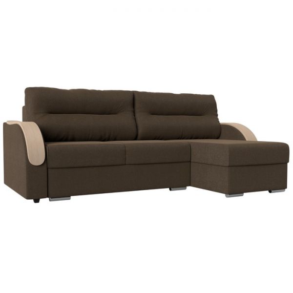 Угловой диван «Дарси», механизм еврокнижка, рогожка, цвет корфу 02