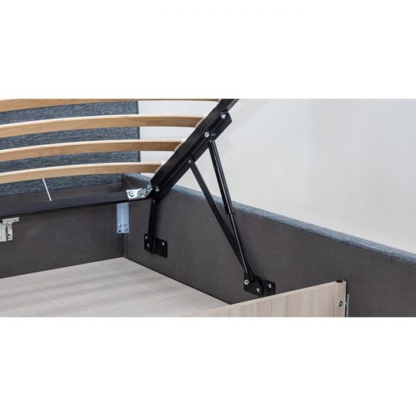 Кровать Илона, 1800х2000, ортопедическое осн+ПМ, Ролан/Серо-бирюзовый