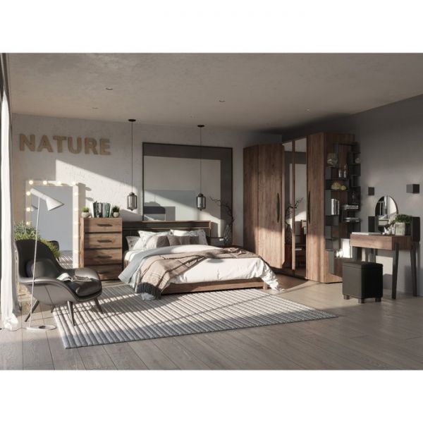 Комод Nature 45, 600 ? 434 ? 1001 мм, цвет гаскон пайн / чёрный