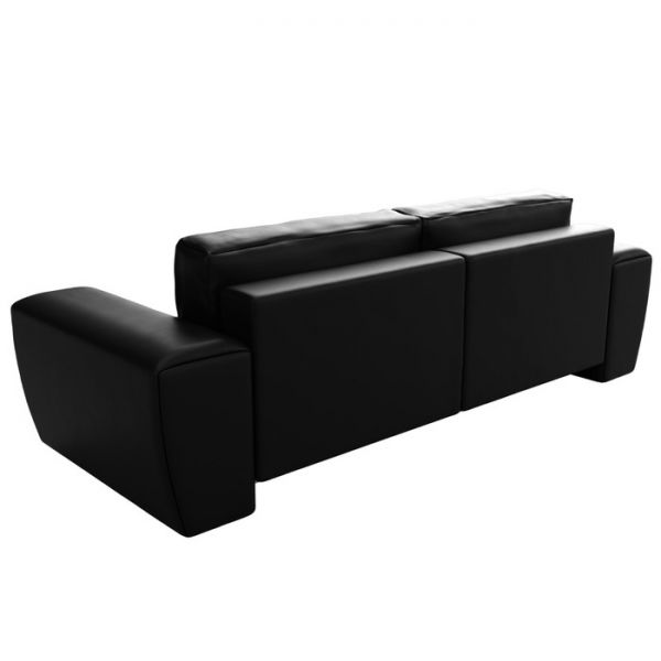 Прямой диван «Беккер», механизм еврокнижка, экокожа, цвет бежевый