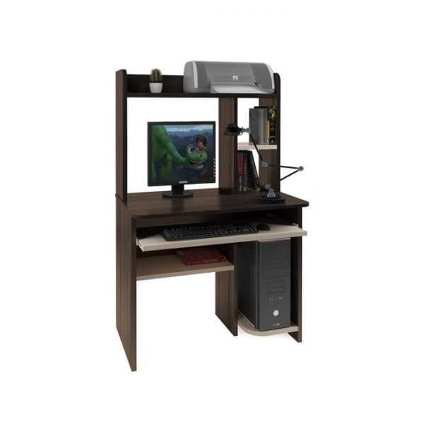 Стол компьютерный Интел-1 900x600x1430 Бодега тёмный/Бодега светлый