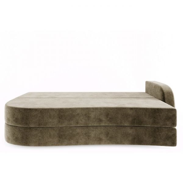 Диван прямой «Гитара», еврокнижка, ППУ, велюр, локоть правый, цвет селфи 03